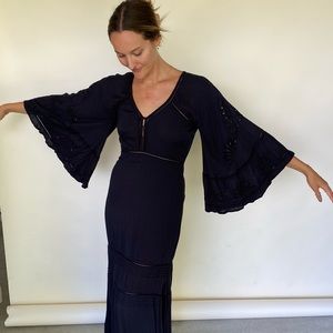 Amuse Society black maxi dress